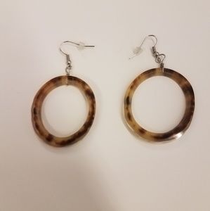 Noonday cow horn earrings
